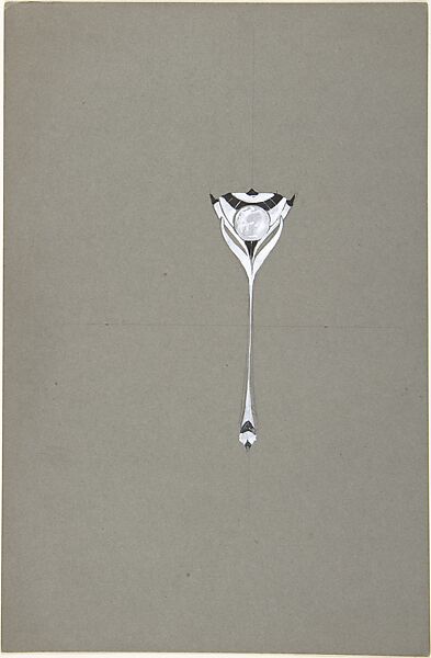 Jewelry Design, Firm of Fernand Chardon (French, active ca. 1925), Gouache over graphite 