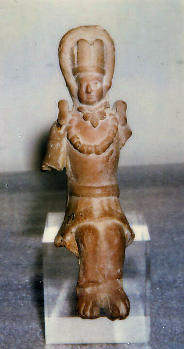 Seated Male Figure, Terracotta, Afghanistan 