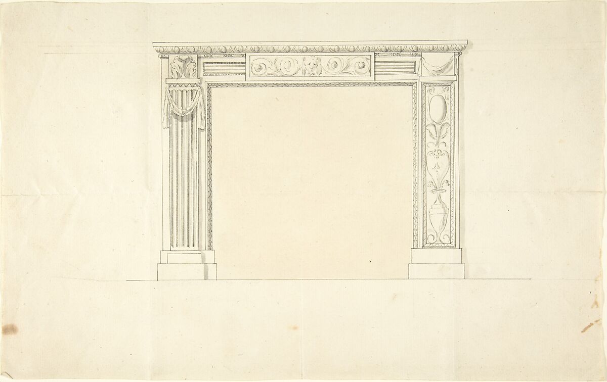 Design for a Chimneypiece, Sir William Chambers (British (born Sweden), Göteborg 1723–1796 London) 