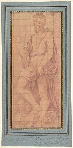 Standing Saint John the Baptist with The Lamb