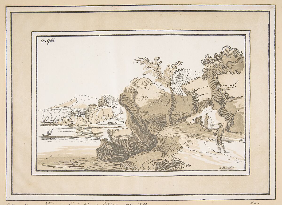 Landscape, Johann Nepomuk Strixner (German, Altötting 1782–1855 Munich), Lithograph 