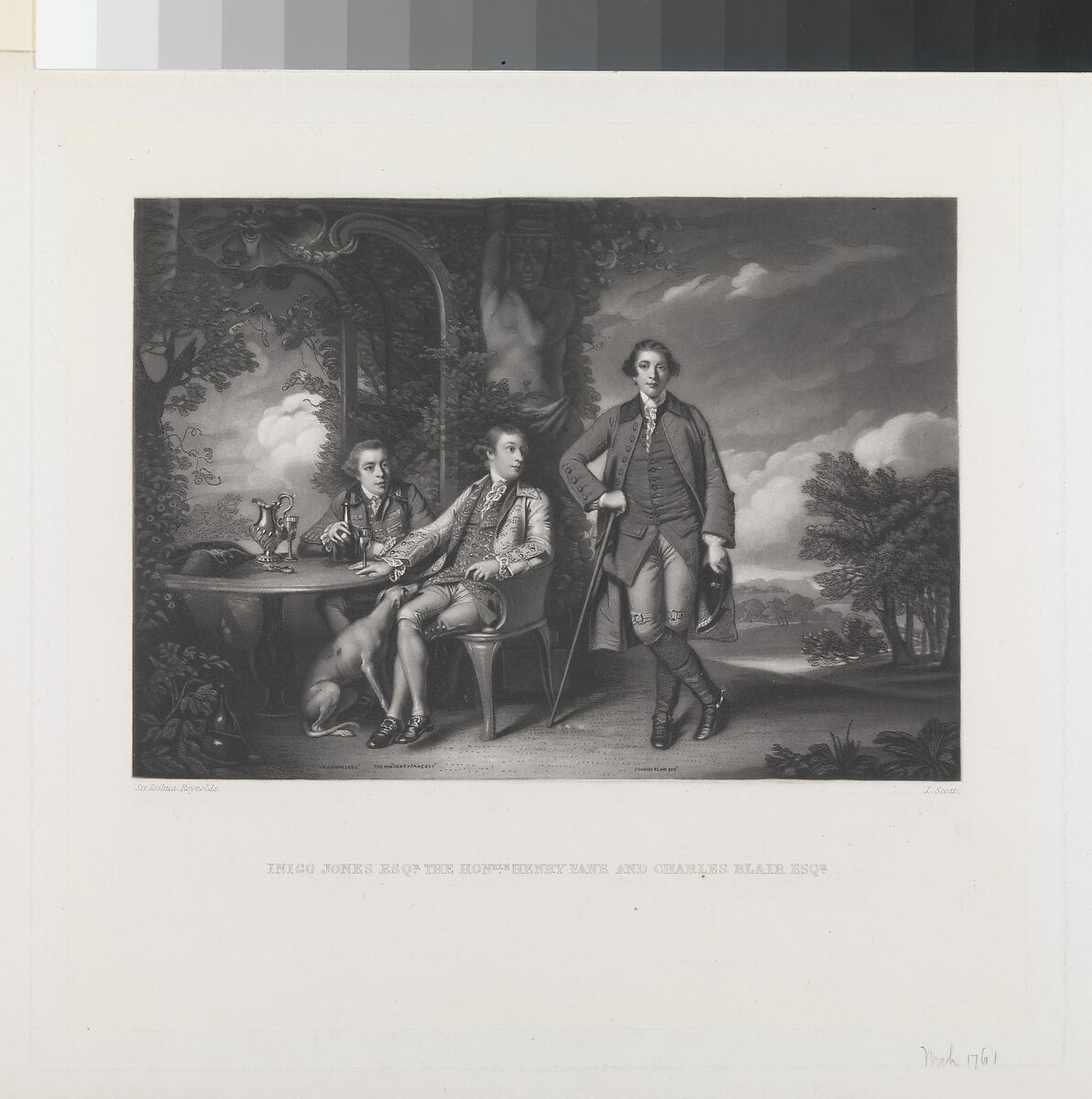 Inigo Jones Esq., The Honorable Henry Fane, and Charles Blair Esq., James Scott (British, London 1809–1899), Mixed method mezzotint 