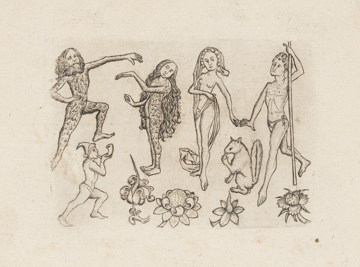 St. George and the Dragon; Designs for Goldsmiths, Israhel van Meckenem (German, Meckenem ca. 1440/45–1503 Bocholt), Engraving