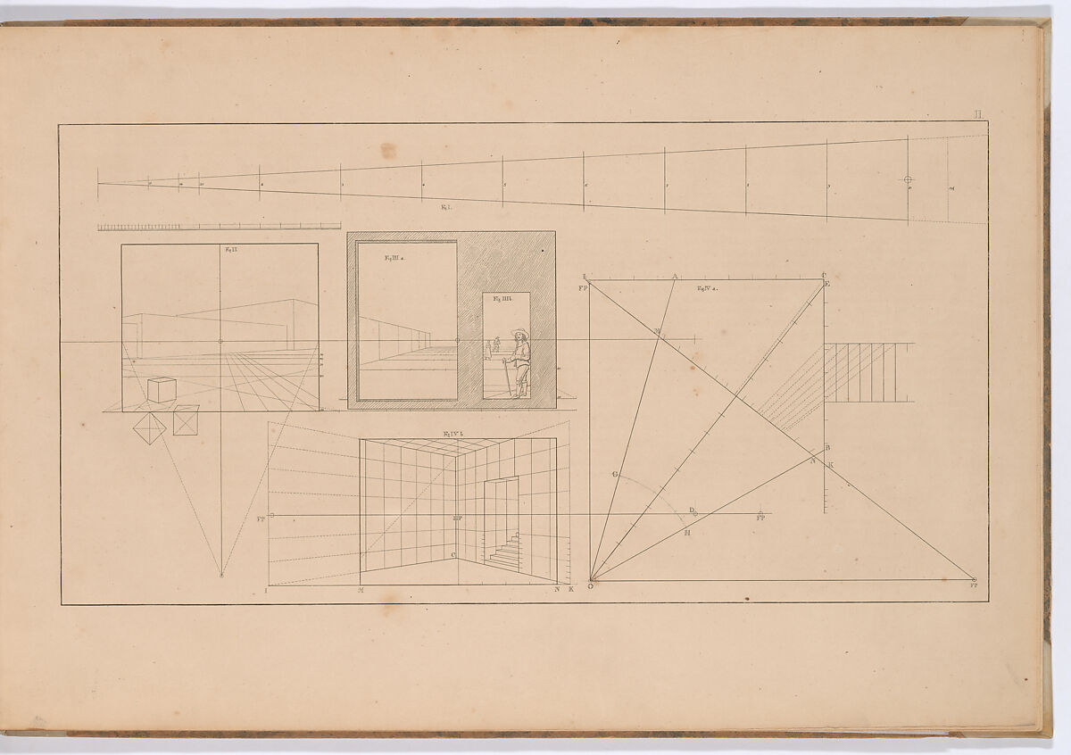 Linear Perspective, Applied to the Art of Painting: A Collection of Studies in Perspective, Christoffer Wilhelm Eckersberg (Danish, Blåkrog 1783–1853 Copenhagen), Eleven etched plates