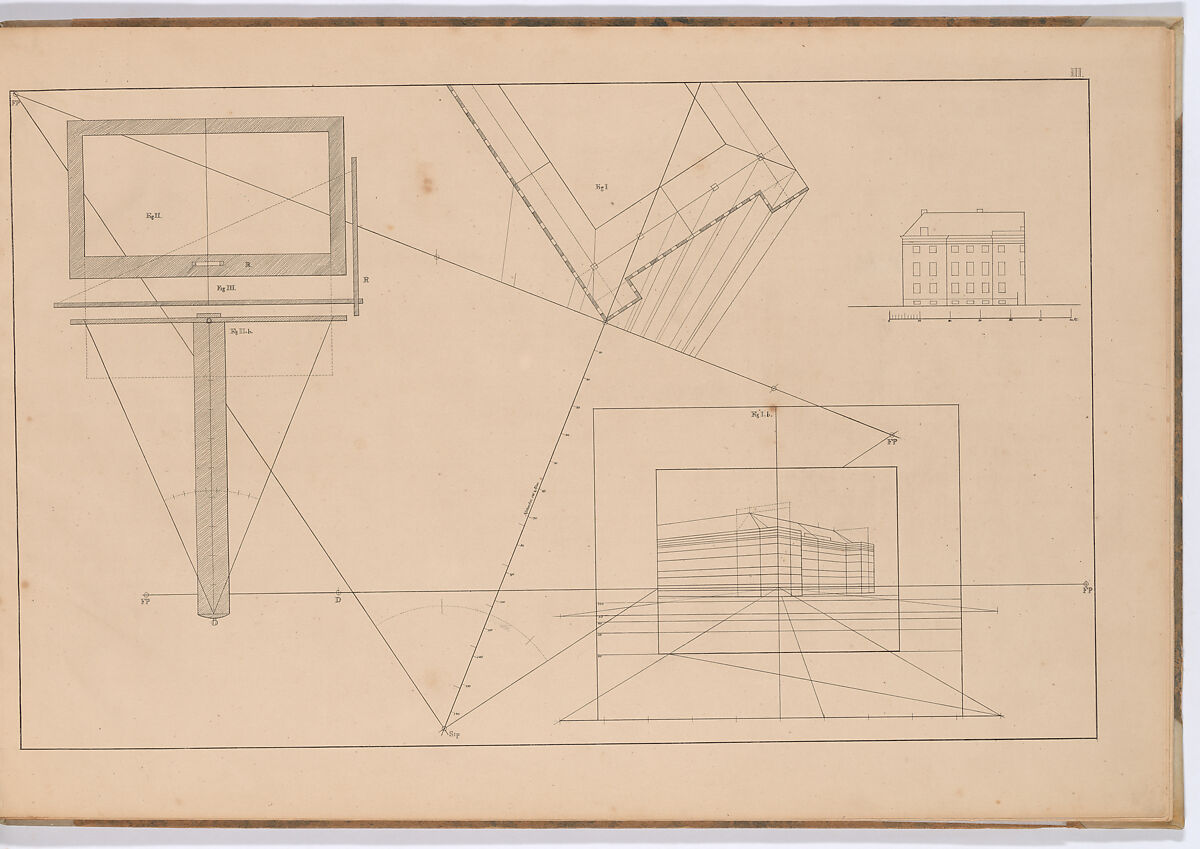 Linear Perspective, Applied to the Art of Painting: A Collection of Studies in Perspective, Christoffer Wilhelm Eckersberg (Danish, Blåkrog 1783–1853 Copenhagen), Eleven etched plates