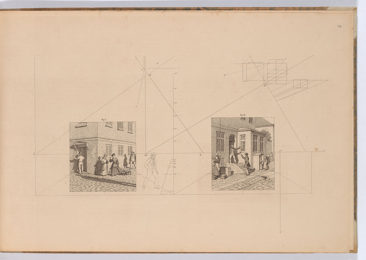 Linear Perspective, Applied to the Art of Painting: A Collection of Studies in Perspective, Christoffer Wilhelm Eckersberg (Danish, Blåkrog 1783–1853 Copenhagen), Eleven etched plates