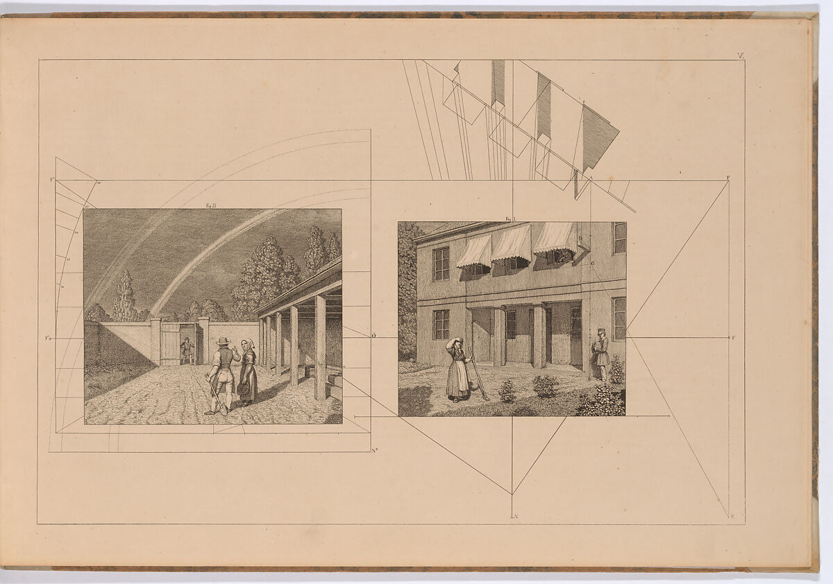 Linear Perspective, Applied to the Art of Painting: A Collection of Studies in Perspective, Christoffer Wilhelm Eckersberg (Danish, Blåkrog 1783–1853 Copenhagen), Eleven etched plates