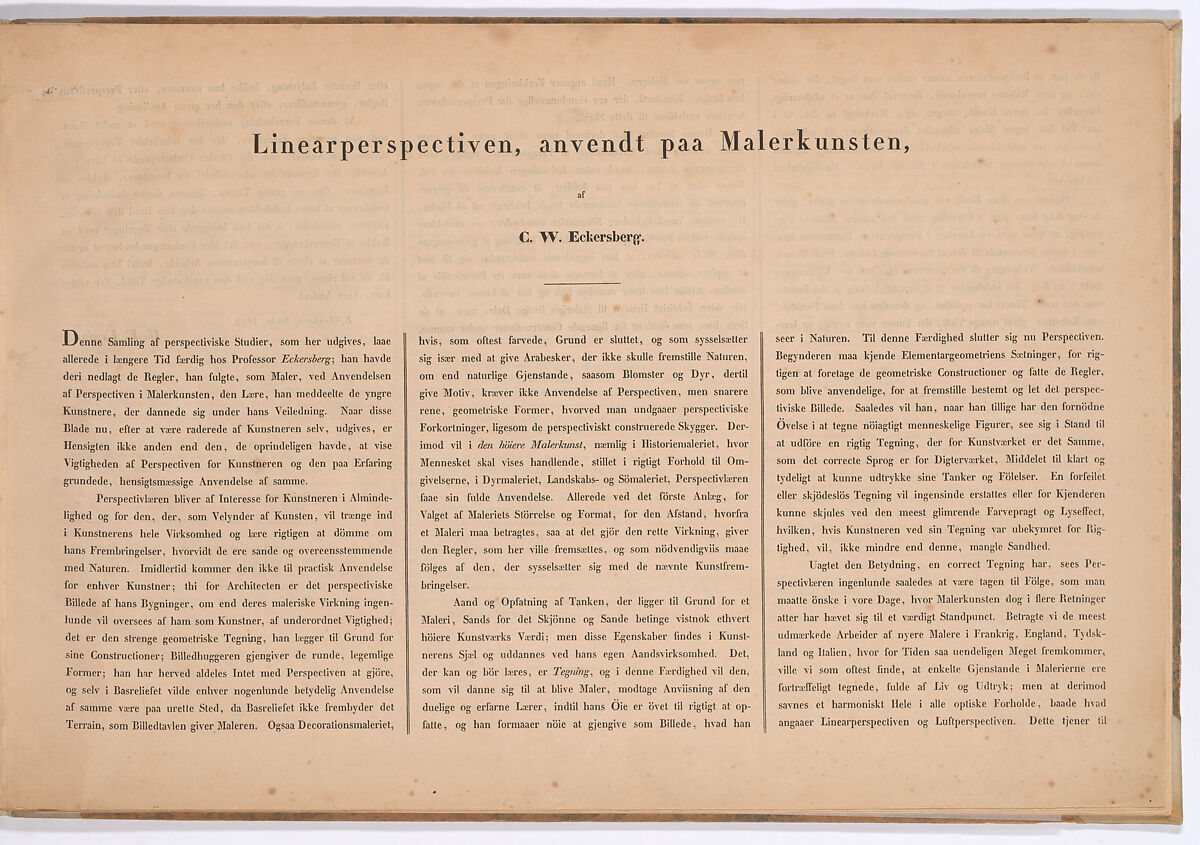 Linear Perspective, Applied to the Art of Painting: A Collection of Studies in Perspective, Christoffer Wilhelm Eckersberg (Danish, Blåkrog 1783–1853 Copenhagen), Eleven etched plates