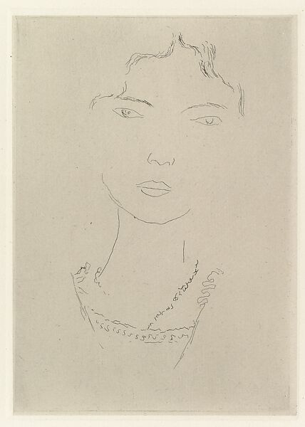 Emma L., Henri Matisse (French, Le Cateau-Cambrésis 1869–1954 Nice), Etching on chine collé 