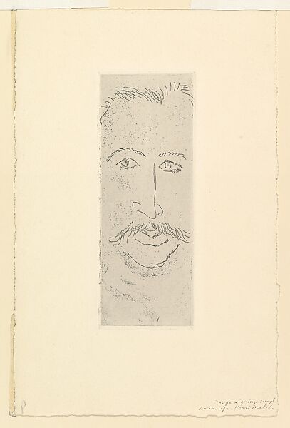 Portrait of Walter Pach, Henri Matisse (French, Le Cateau-Cambrésis 1869–1954 Nice), Etching on chine collé
