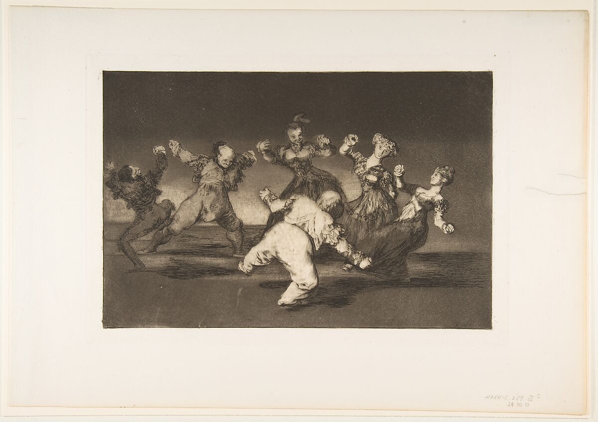 'Merry Folly' from the 'Disparates' (Follies / Irrationalities), Goya (Francisco de Goya y Lucientes) (Spanish, Fuendetodos 1746–1828 Bordeaux), Etching,burnished aquatint, drypoint 