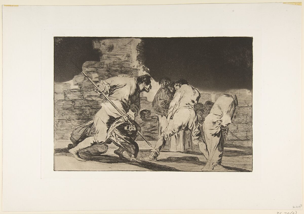 'Cruel Folly', from the 'Disparates' (Follies / Irrationalities), Goya (Francisco de Goya y Lucientes) (Spanish, Fuendetodos 1746–1828 Bordeaux), Etching, burnished aquatint 