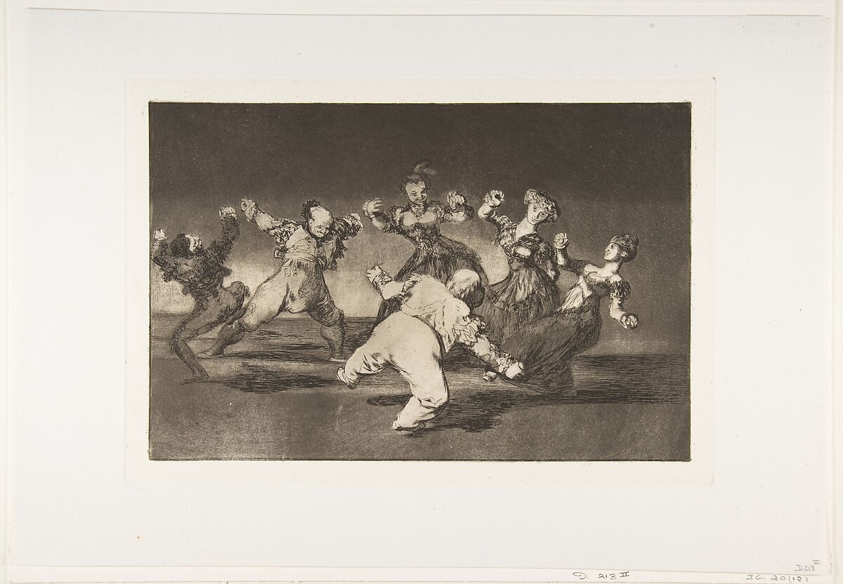 'Merry Folly' from the 'Disparates' (Follies / Irrationalities), Goya (Francisco de Goya y Lucientes) (Spanish, Fuendetodos 1746–1828 Bordeaux), Etching, burnished aquatint, drypoint 