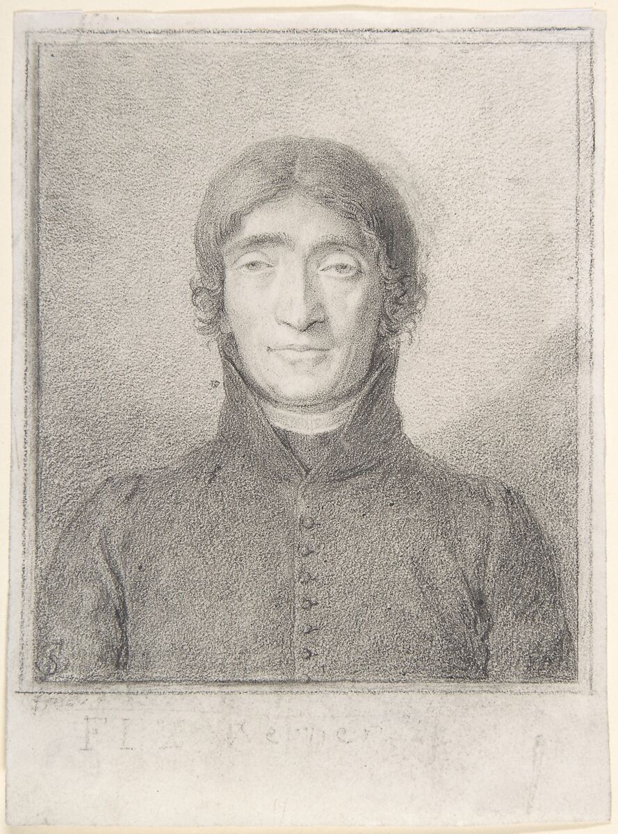 Portrait of the Poet Friedrich Ludwig Zacharias Werner, Ludwig Ferdinand Schnorr von Carolsfeld (German, Königsberg, Prussia 1788–1853 Vienna), Graphite 