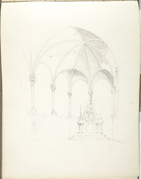 Sketch Book, Ernest Flagg (American, Brooklyn, New York 1857–1947), Graphite