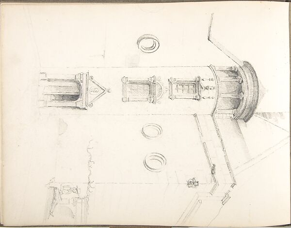 Sketch Book, Ernest Flagg (American, Brooklyn, New York 1857–1947), Graphite