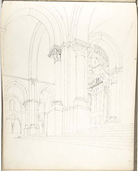 Sketch Book, Ernest Flagg (American, Brooklyn, New York 1857–1947), Graphite