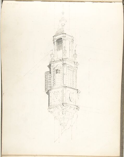 Sketch Book, Ernest Flagg (American, Brooklyn, New York 1857–1947), Graphite