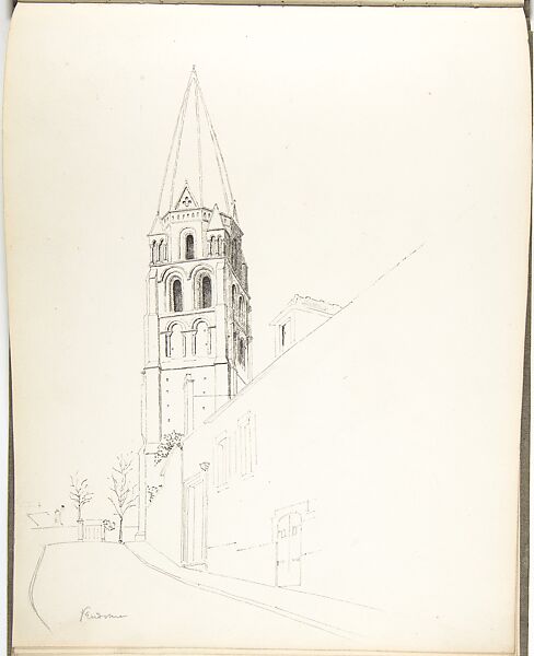 Sketch Book, Ernest Flagg (American, Brooklyn, New York 1857–1947), Graphite