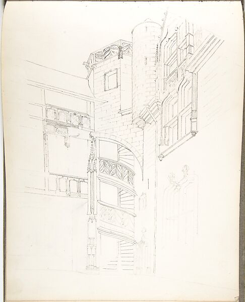 Sketch Book, Ernest Flagg (American, Brooklyn, New York 1857–1947), Graphite