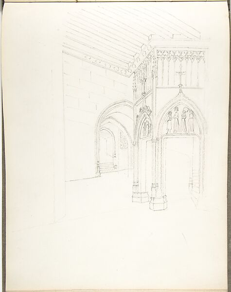 Sketch Book, Ernest Flagg (American, Brooklyn, New York 1857–1947), Graphite