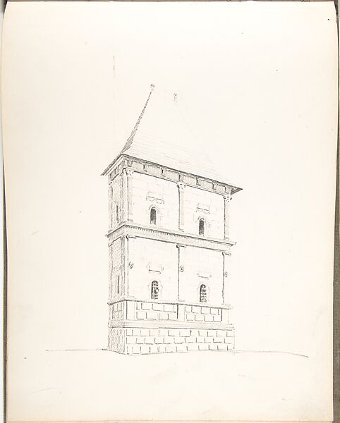 Sketch Book, Ernest Flagg (American, Brooklyn, New York 1857–1947), Graphite