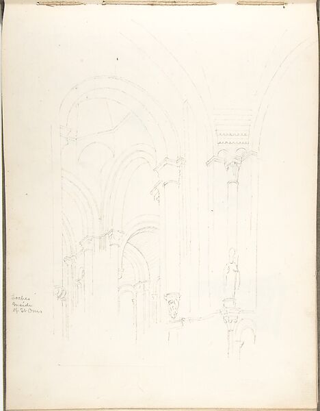 Sketch Book, Ernest Flagg (American, Brooklyn, New York 1857–1947), Graphite