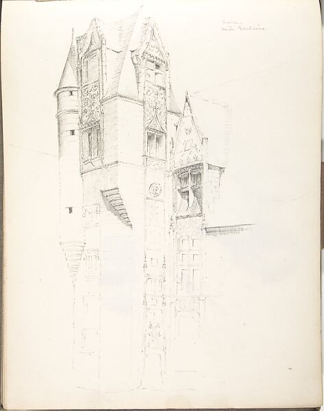 Sketch Book, Ernest Flagg (American, Brooklyn, New York 1857–1947), Graphite 