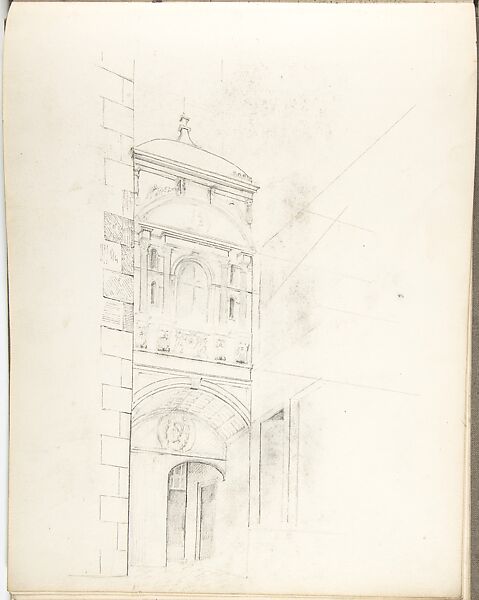 Sketch Book, Ernest Flagg (American, Brooklyn, New York 1857–1947), Graphite