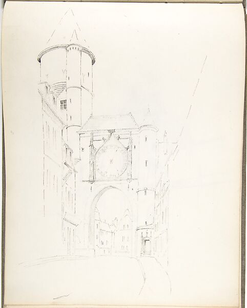 Sketch Book, Ernest Flagg (American, Brooklyn, New York 1857–1947), Graphite