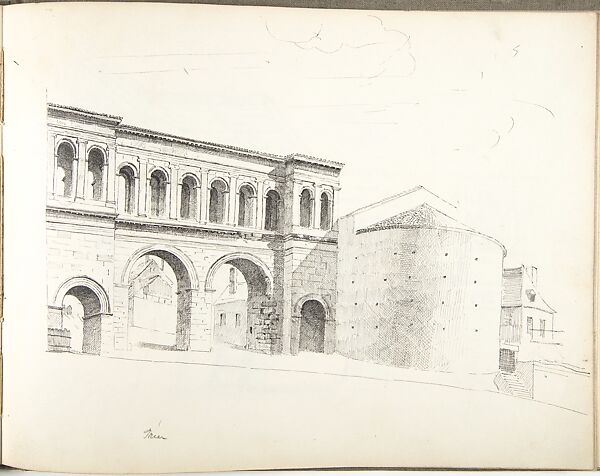 Sketch Book, Ernest Flagg (American, Brooklyn, New York 1857–1947), Graphite