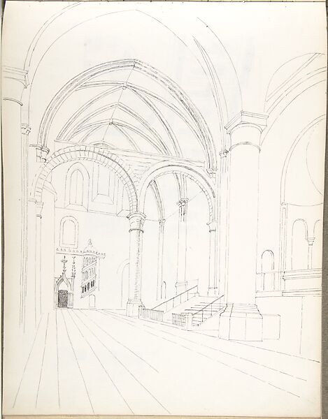 Sketch Book, Ernest Flagg (American, Brooklyn, New York 1857–1947), Graphite