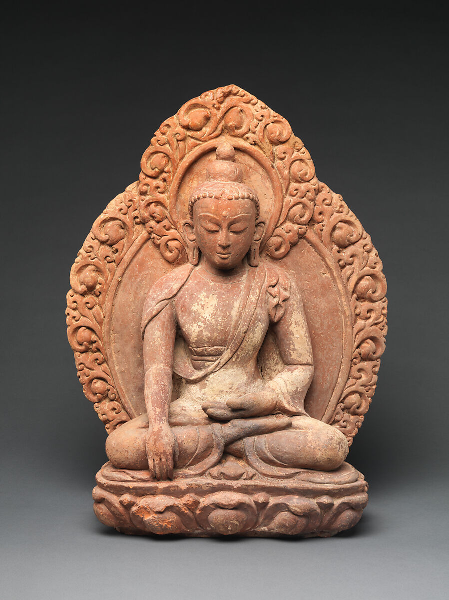 Akshobhya, the Buddha of the Eastern Pure Land, Terracotta, Nepal 