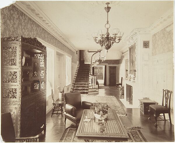 Interior Hall of an Unidentified House (possibly Dongan Hills, S. I.)