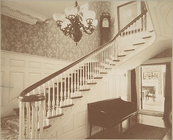 View of Main Staircase, Ernest Flagg's House, at Dongan Hills, S. I.