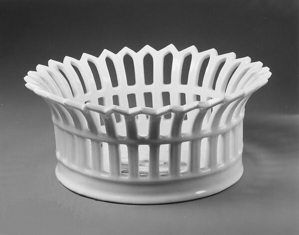 Fruit Basket, Possibly William Ellis Tucker, Porcelain, American 