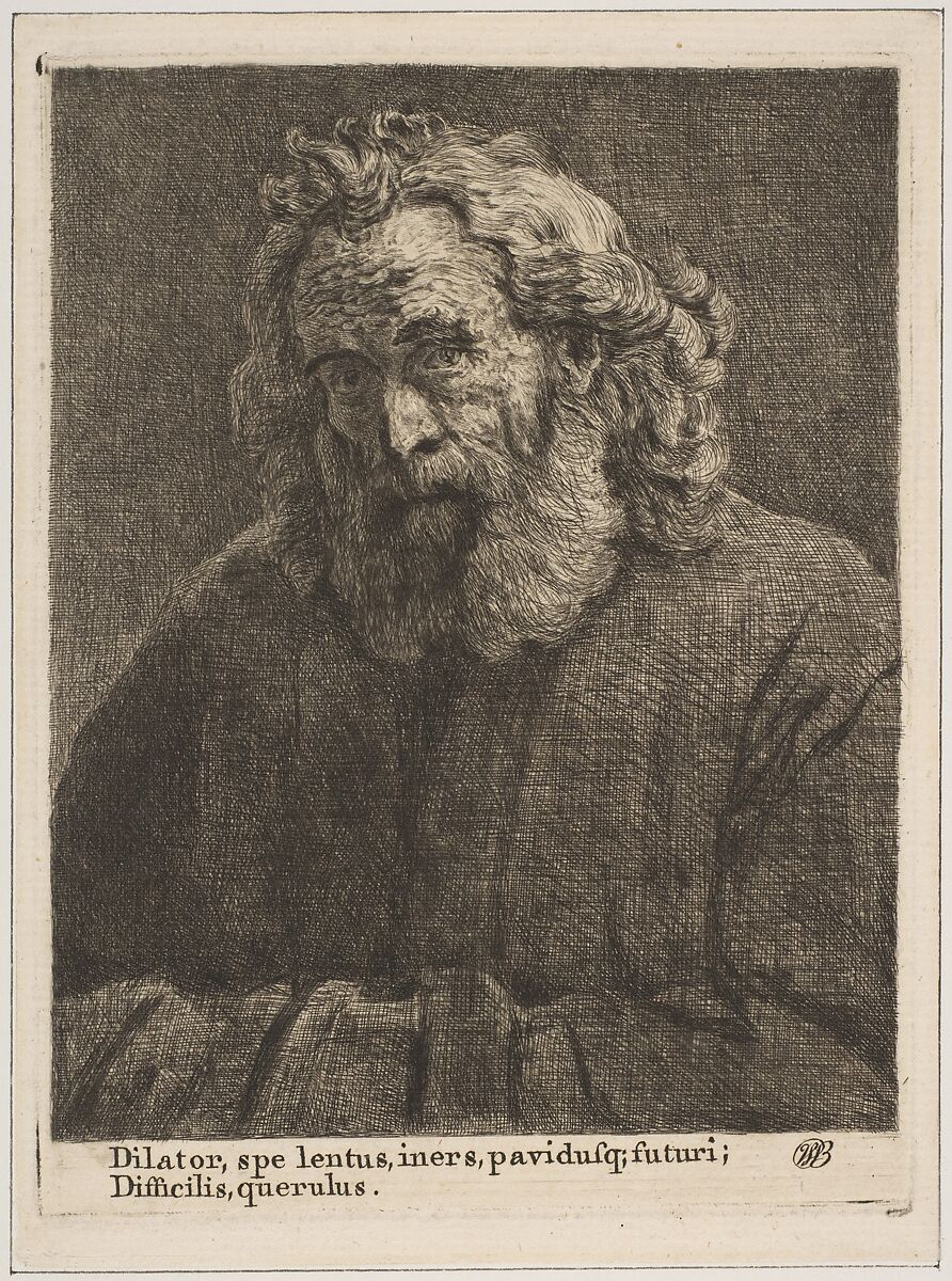 Old Man with a Long Beard, Captain William E. Baillie (Irish, Kilbride, County Carlow 1723–1810 London), Etching; first state of three (Meyer) 