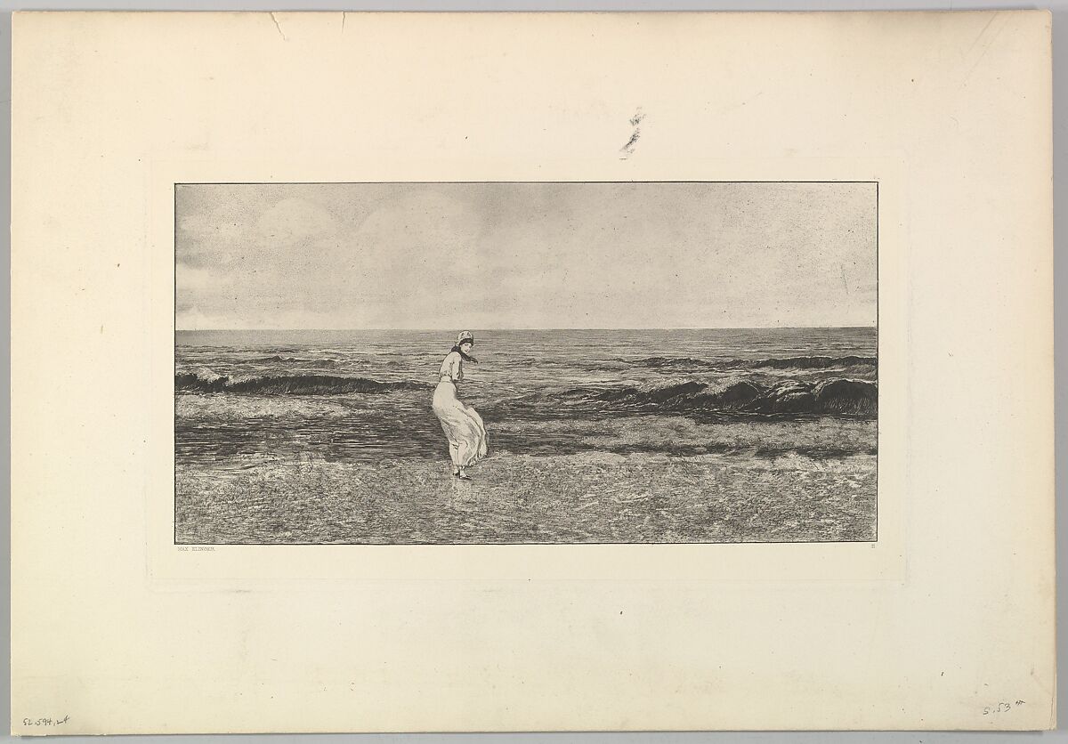 Am Meer, from the series Intermezzi, Max Klinger (German, Leipzig 1857–1920 Großjena) 