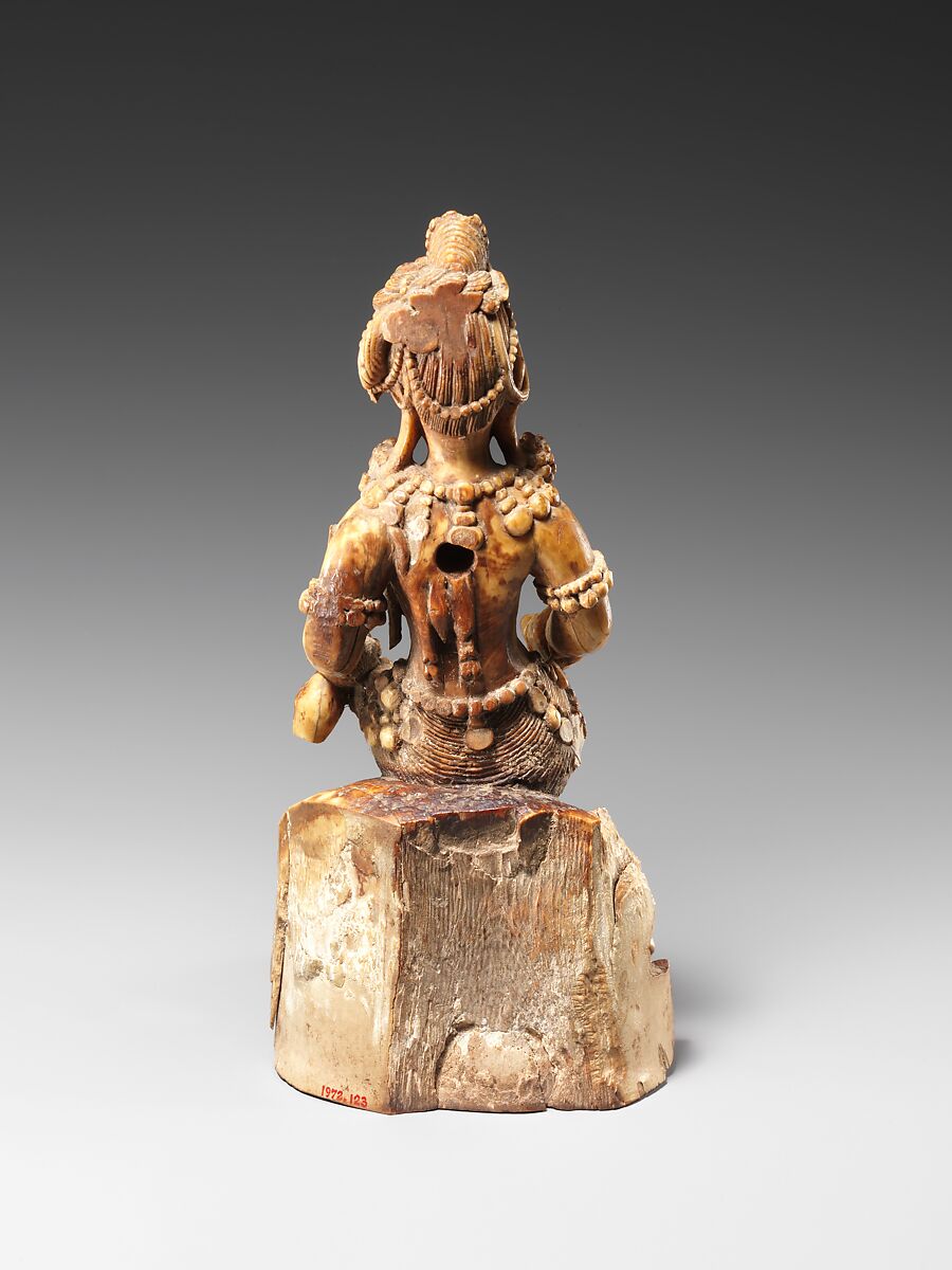Avalokiteshvara, the Bodhisattva of Infinite Compassion, Attributed to Choying Dorje (the Tenth Karmapa) (1604–1674), Ivory, Tibet