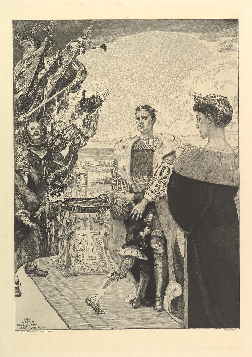 Herrscher, from the series Vom Tode Zweiter Teil, Max Klinger (German, Leipzig 1857–1920 Großjena), Etching 