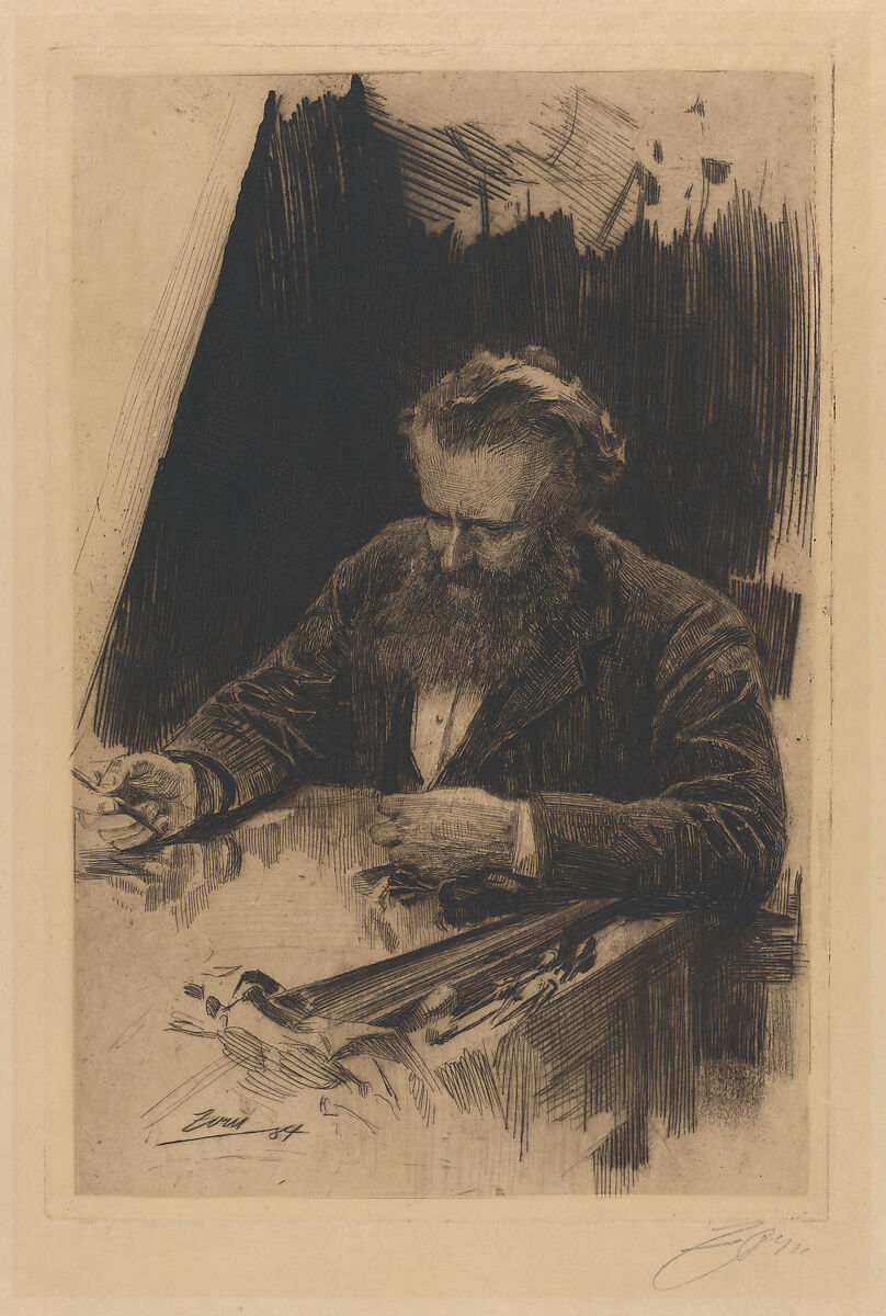 Axel Herman Haig III, Anders Zorn (Swedish, Mora 1860–1920 Mora), Etching; second state of two 