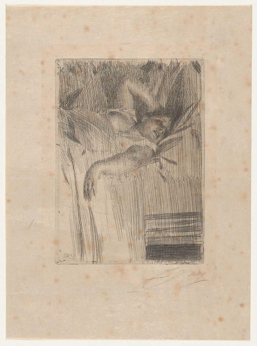 Le Réveil, Anders Zorn (Swedish, Mora 1860–1920 Mora), Etching; second state of two 