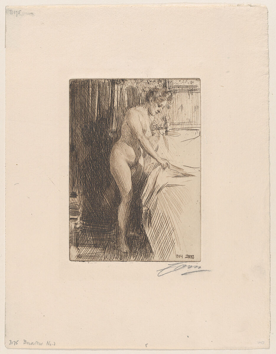 Olandine, Anders Zorn (Swedish, Mora 1860–1920 Mora), Etching; only state 