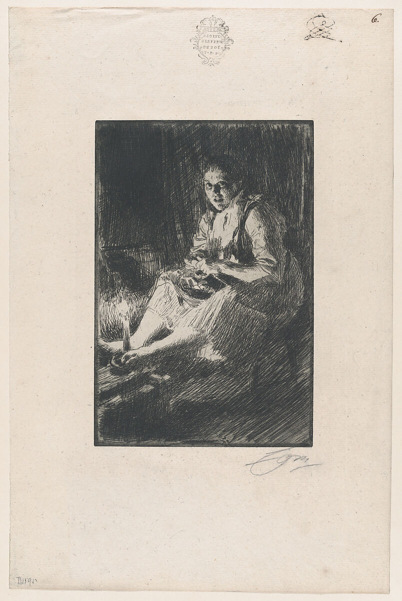 Ida, Anders Zorn (Swedish, Mora 1860–1920 Mora), Etching; third state of three 