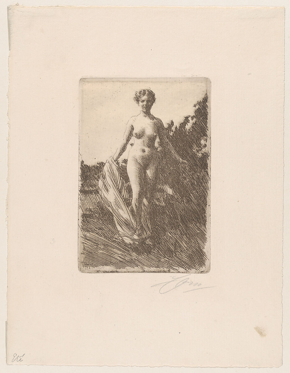 Summer, Anders Zorn (Swedish, Mora 1860–1920 Mora), Etching; only state 