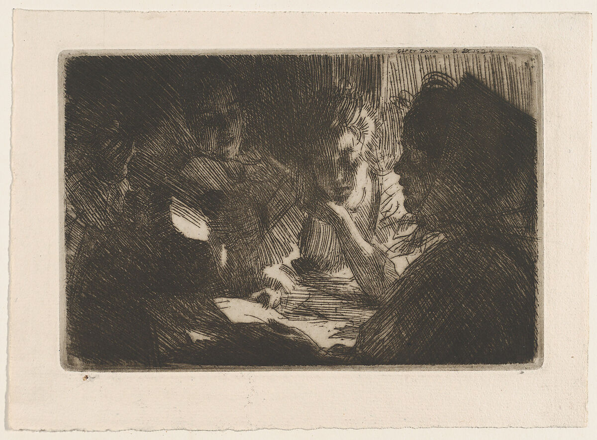 The New Ballad, Anonymous, 20th century  , (signed G.D.), Etching 