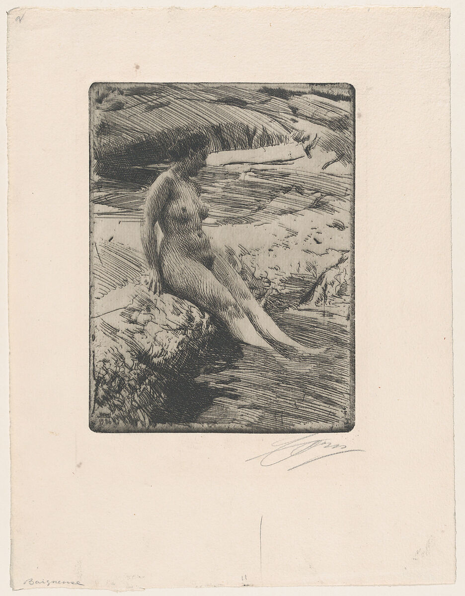 Sandhamn, Anders Zorn (Swedish, Mora 1860–1920 Mora), Etching; only state 