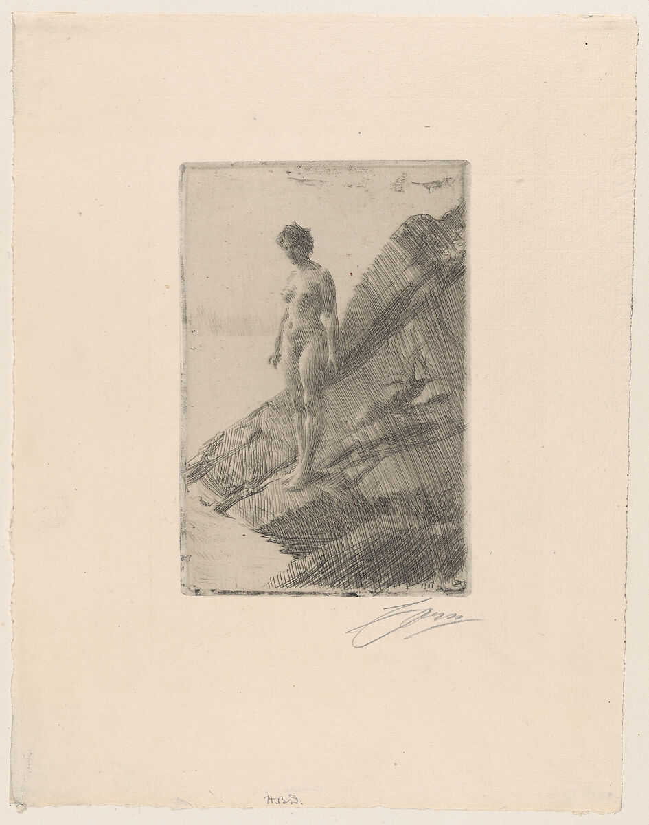 Edö, Anders Zorn (Swedish, Mora 1860–1920 Mora), Etching; third state of three (Asplund) 