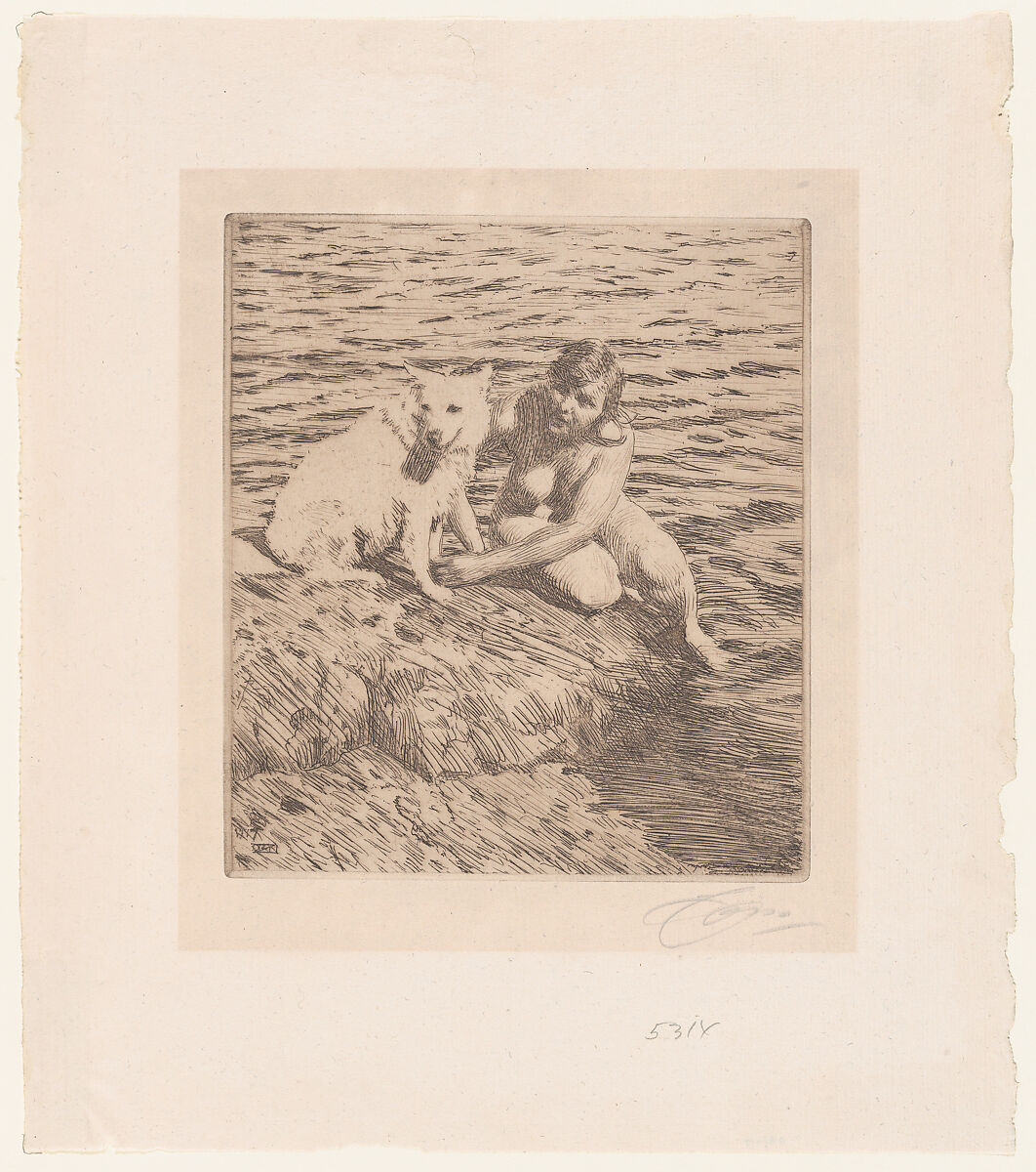 Sappo, Anders Zorn (Swedish, Mora 1860–1920 Mora), Etching; third state of three 