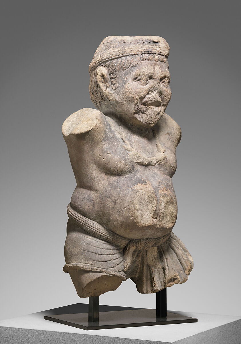 Patravahaka yaksha, Sandstone, India, Madhya Pradesh